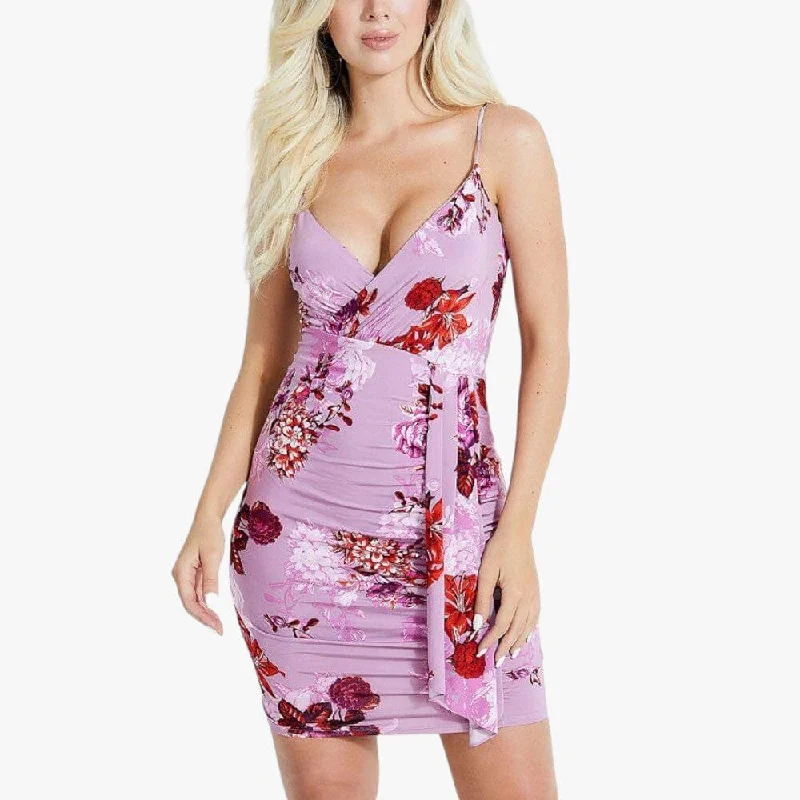 Guess Womens Tepmptress Dress Purple Multi