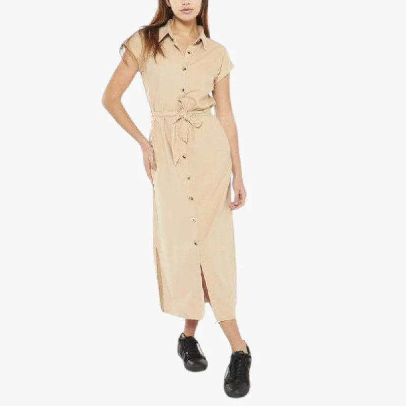 Jeep Womens Button Through Dress Tan