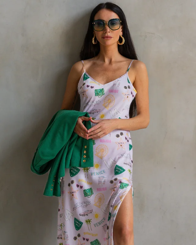 Lennon Zipslip™️ Dress  All Over LA Pattern