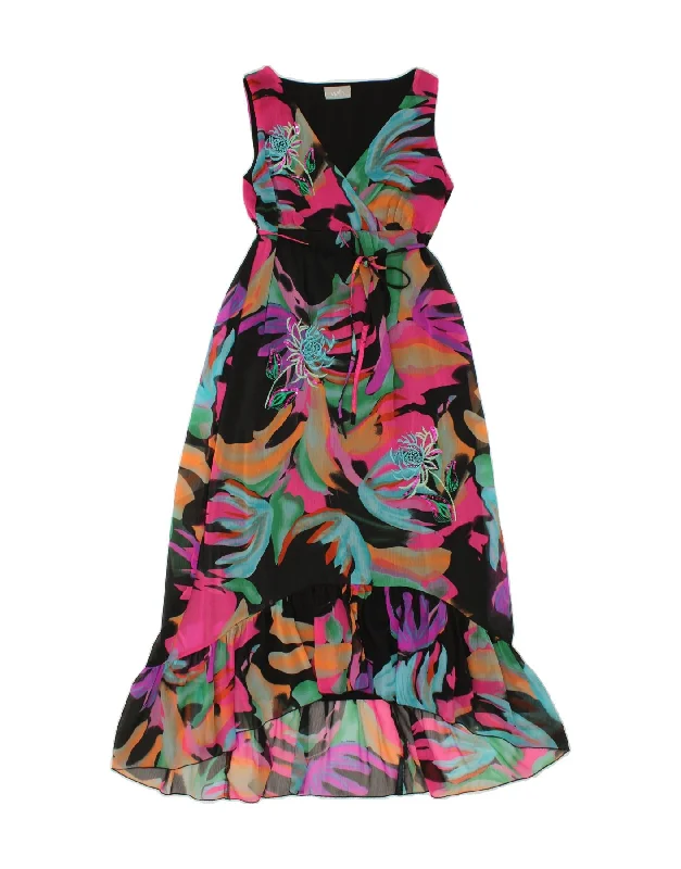 WALLIS Womens Sleeveless Sheath Dress UK 12 Medium Multicoloured Floral