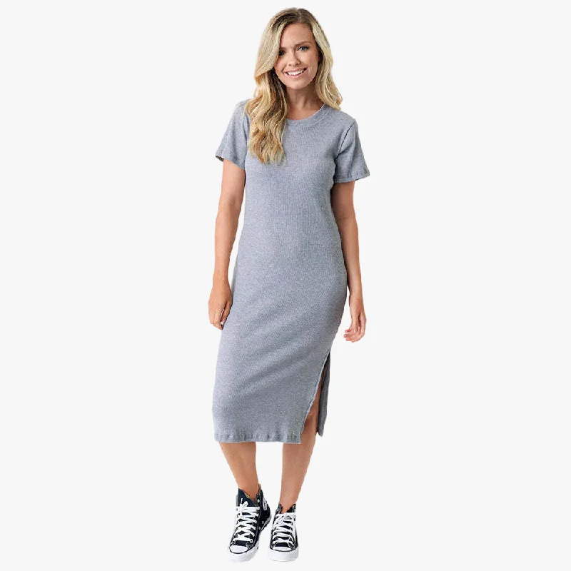 Fox Women's All Day Rib Dress Grey