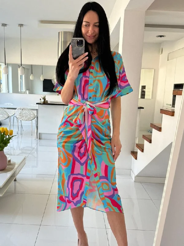 New In Dress Women Clothing for Summer Printed Waist Tie-up Shirt Sexy Long Formal Occasion Dresses for Women 2023 Evening Dress New In Dress Women Clothing for Summer Printed Waist Tie-up Shirt Sexy Long Formal Occasion Dresses for Women 2023 Evening Dress