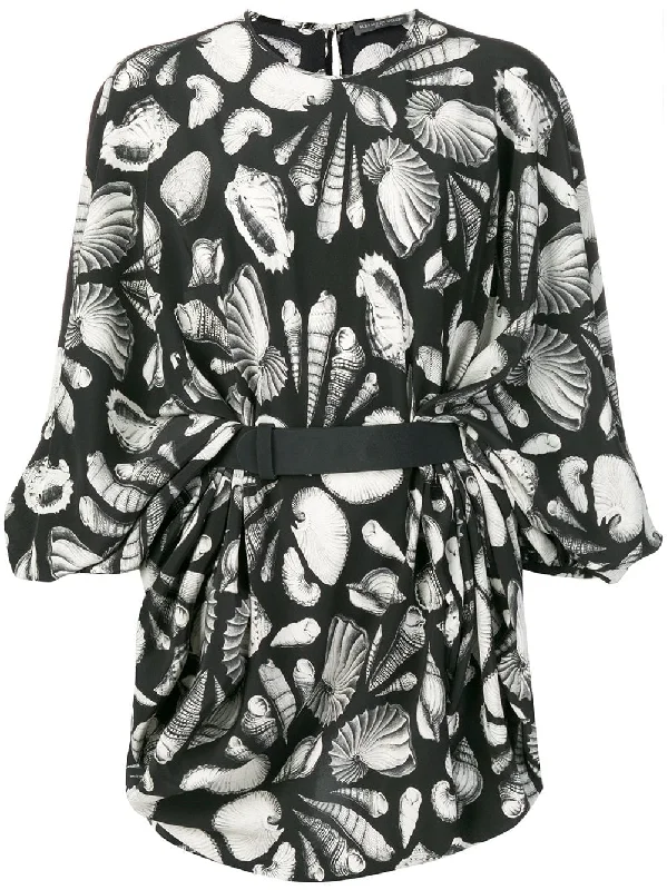 seashell printed dress