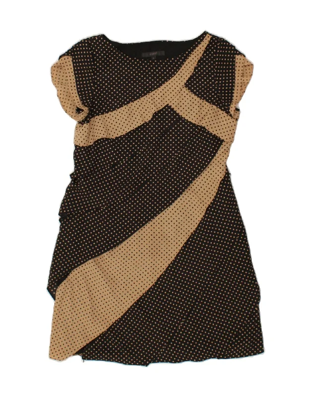 COAST Womens Shift Dress UK 14 Medium  Black Colourblock Polyester