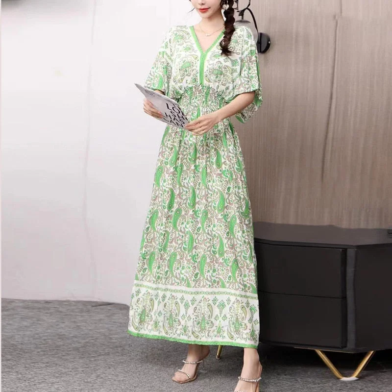 light green floral