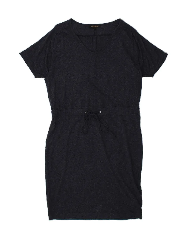 JAEGER Womens Basic Dress UK 16 Large Navy Blue Lyocell