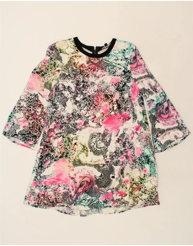 FRENCH CONNECTION Womens Tunic Dress UK 12 Medium Multicoloured