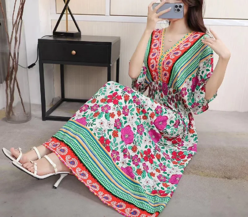 green floral