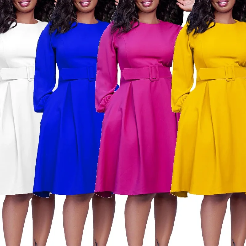 Fall Dresse Women Elegant Mother of Bride Dresses for Wedding Church Solid Color Long Sleeve African Ladies Evening Dress Fall Dresse Women Elegant Mother of Bride Dresses for Wedding Church Solid Color Long Sleeve African Ladies Evening Dress