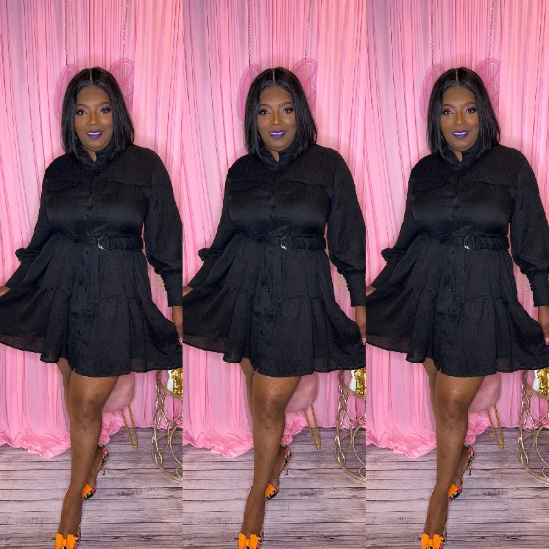 Out To Reach Black Dress