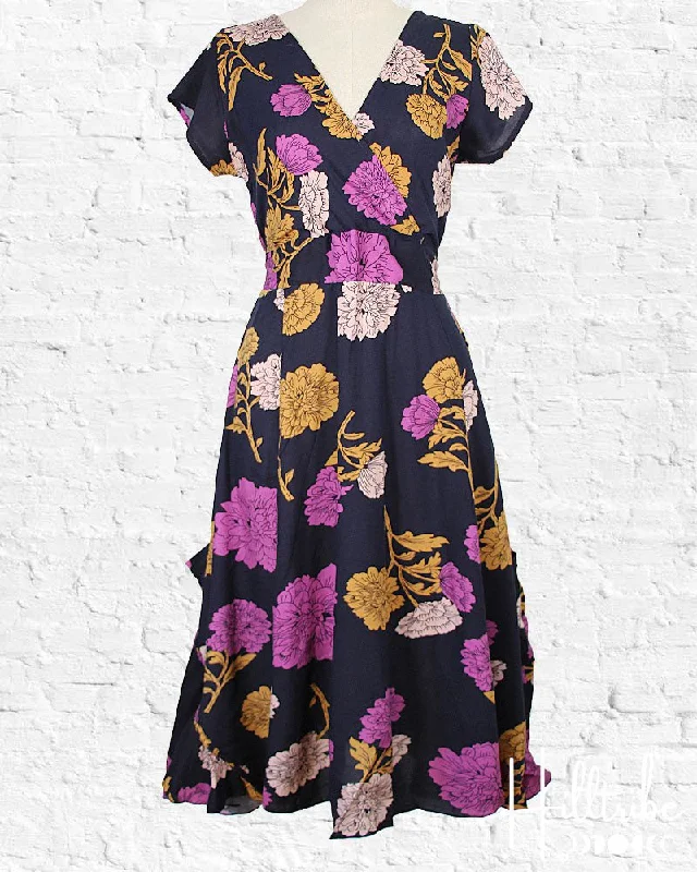 Eggplant Jungle Swing Dress