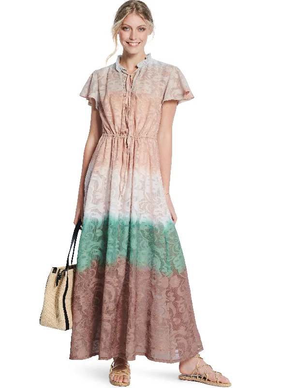 Burda Style 5823 Maxi Dress and Blouse Pattern Fashionable Halter Neck Maxi Dress