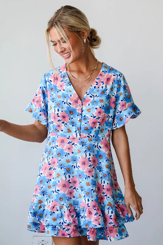 FINAL SALE - Something Special Floral Mini Dress Fashionable Lace Mini Dress