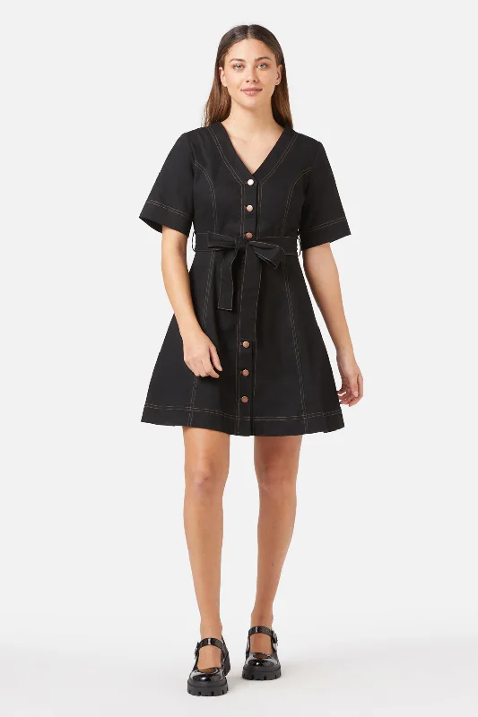 Tiana Mini Dress Comfortable Ruffle Mini Dress