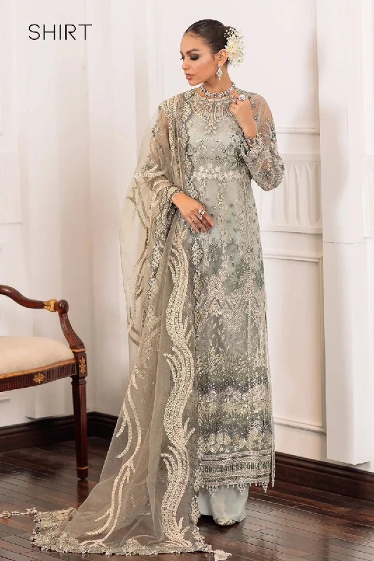 BAROQUE Chantelle Luxury Embroidered Net Shirt 03 Modern Casual Short Sleeve