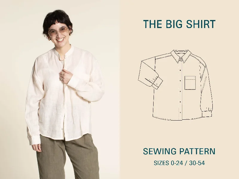 Big Shirt Sewing Pattern Elegant Longline Short Shirt