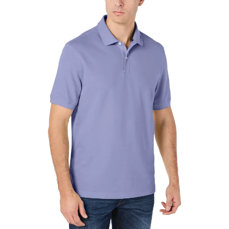 Club Room Mens Classic Fit Performance Polo Shirt Comfortable Summer Short Shirt