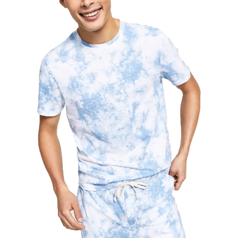 Sun + Stone Mens Crewneck Short Sleeves Sleep Shirt Comfortable Short Sleeve Tunic