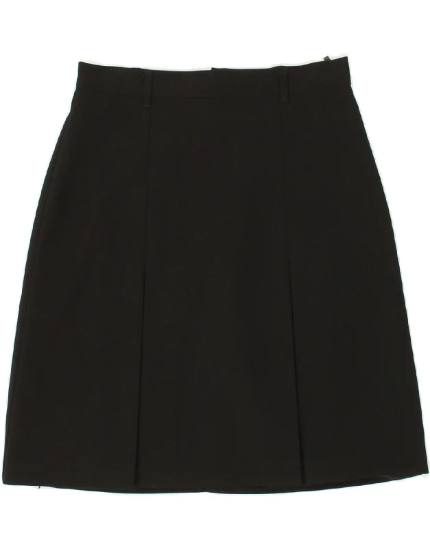 BENETTON Womens High Waist Mini Skirt IT 42 Medium W26 Black Polyester denim skirt stylish BENETTON Womens High Waist Mini Skirt IT 42 Medium W26 Black Polyester denim skirt stylish