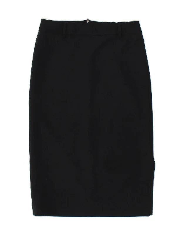 BENETTON Womens Straight Skirt IT 42 Medium W30  Navy Blue denim skirt fashionable