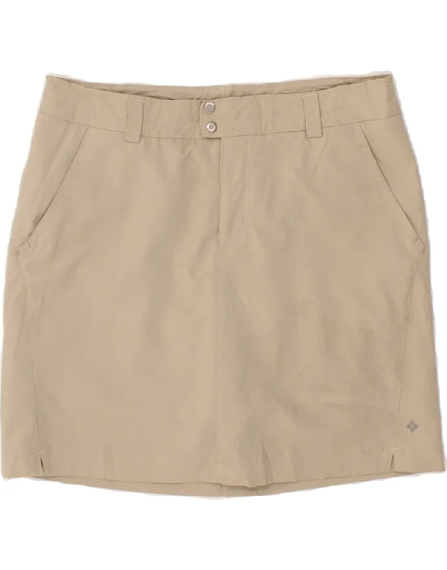 COLUMBIA Womens Omni-Shade Mini Skirt US 10 Large W34 Beige Polyester velvet skirt plush COLUMBIA Womens Omni-Shade Mini Skirt US 10 Large W34 Beige Polyester velvet skirt plush