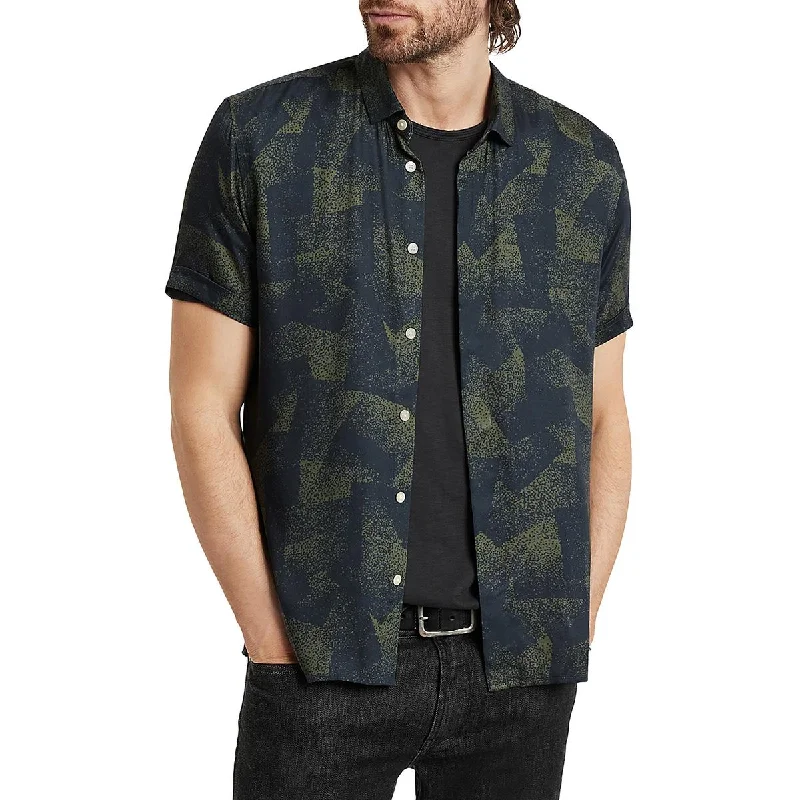 John Varvatos Mens Loren Collar Short Sleeve Button-Down Shirt Classic Short Sleeve Tunic John Varvatos Mens Loren Collar Short Sleeve Button-Down Shirt Classic Short Sleeve Tunic
