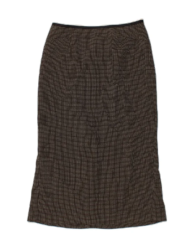 LAURA ASHLEY Womens Pencil Skirt UK 8 Small W25 Black Spotted Virgin Wool corduroy skirt cozy LAURA ASHLEY Womens Pencil Skirt UK 8 Small W25 Black Spotted Virgin Wool corduroy skirt cozy