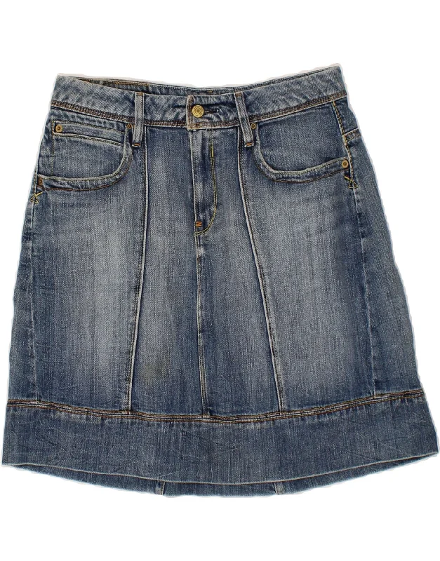 LEVI'S Womens Denim Skirt Medium  W30 Blue Cotton boho skirt vibe