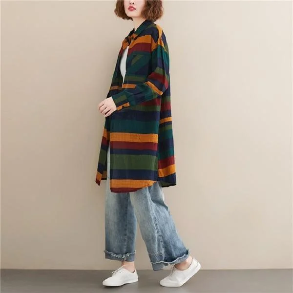 omychic cotton autumn vintage korean style plus size Casual loose shirt women blouse 2020 clothes ladies tops streetwear Fashionable Sheer Short Shirt omychic cotton autumn vintage korean style plus size Casual loose shirt women blouse 2020 clothes ladies tops streetwear Fashionable Sheer Short Shirt
