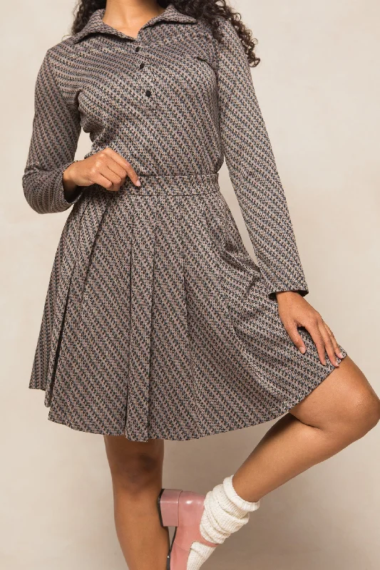 Piper Skirt in Houndstooth maxi skirt elegant