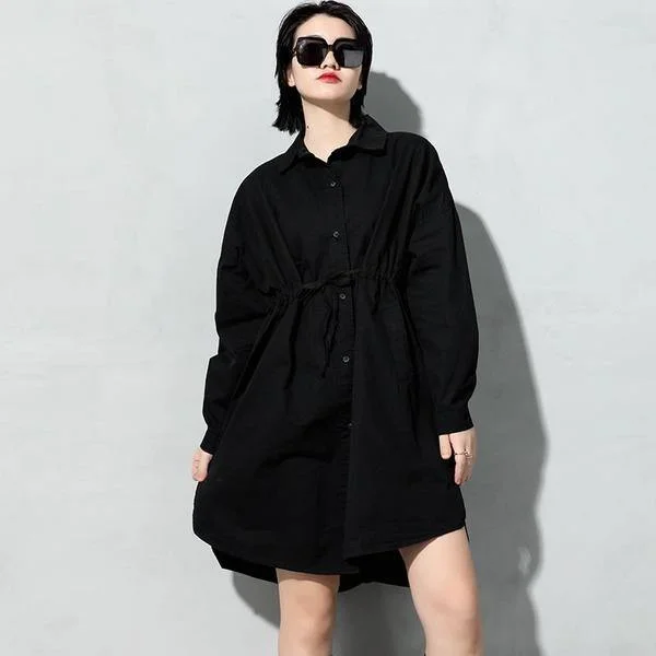 Plus Size Slim Match All Polo Collar Full Sleeve Casual Irregular Shirt Top Casual Button-Down Short Shirt Plus Size Slim Match All Polo Collar Full Sleeve Casual Irregular Shirt Top Casual Button-Down Short Shirt