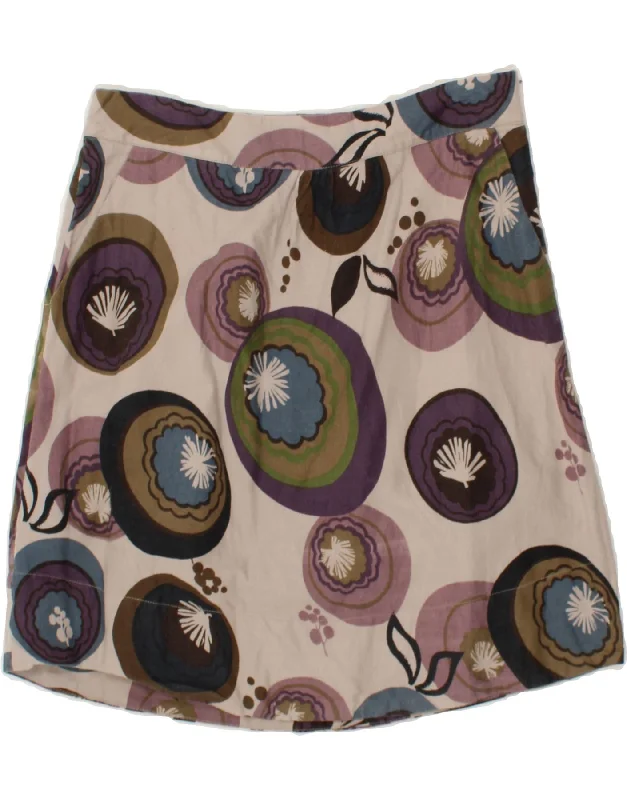 WHITE STUFF Womens Abstract Pattern A-Line Skirt UK 12 Medium W32 Purple lace skirt romantic WHITE STUFF Womens Abstract Pattern A-Line Skirt UK 12 Medium W32 Purple lace skirt romantic