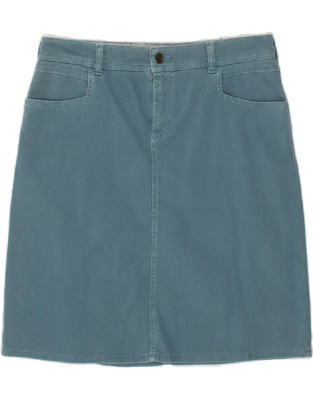 WHITE STUFF Womens Denim Skirt UK 12 Medium W34 Blue tiered skirt playful