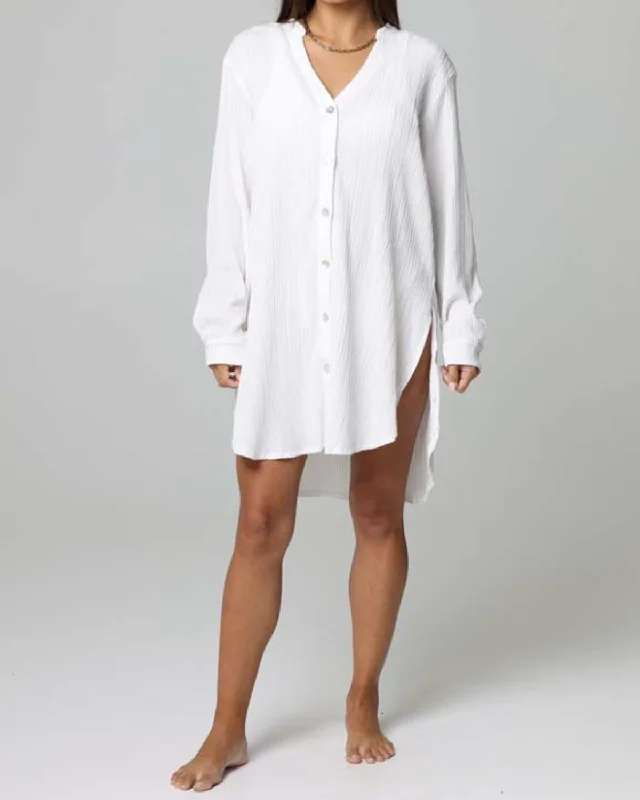 2024 J Valdi Long Sleeve Button Down Cover Up Shirt - J11594