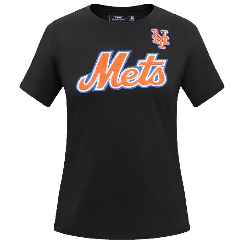 MLB NEW YORK METS CLASSIC WOMEN'S SJ SLIM FIT TEE (BLACK) Polka Dot Checkered Tartan MLB NEW YORK METS CLASSIC WOMEN'S SJ SLIM FIT TEE (BLACK) Polka Dot Checkered Tartan