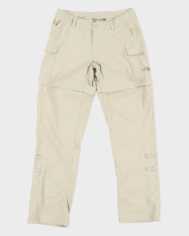 00s The North Face Beige Tear Off Nylon Trousers - W31 L31 Trousers Harem Relaxed Fit