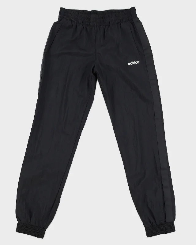 Black Adidas Nylon Trousers - S Trousers Solid Black