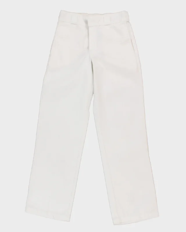 Dickies 874 Original Fit White Trousers - W26 L31 Trousers chic elegant