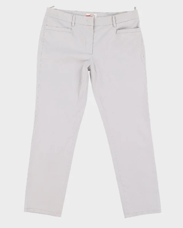 Prada 2010 Women's Grey Suit Trousers - W32 Trousers Denim Blue