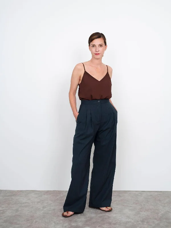 The Assembly Line High-Waisted Trousers Trousers Sale Discount