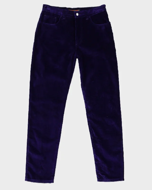 Vintage 90s Katharine Hamnett Purple Cord Trousers - W32 L32 Trousers Plaid Checkered Vintage 90s Katharine Hamnett Purple Cord Trousers - W32 L32 Trousers Plaid Checkered
