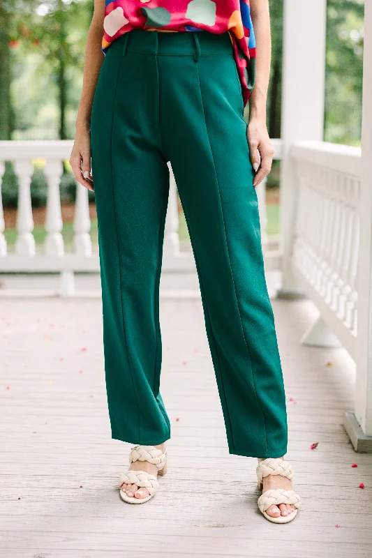 Sugarlips: All Put Together Emerald Green Trousers Trousers Low Rise Relaxed