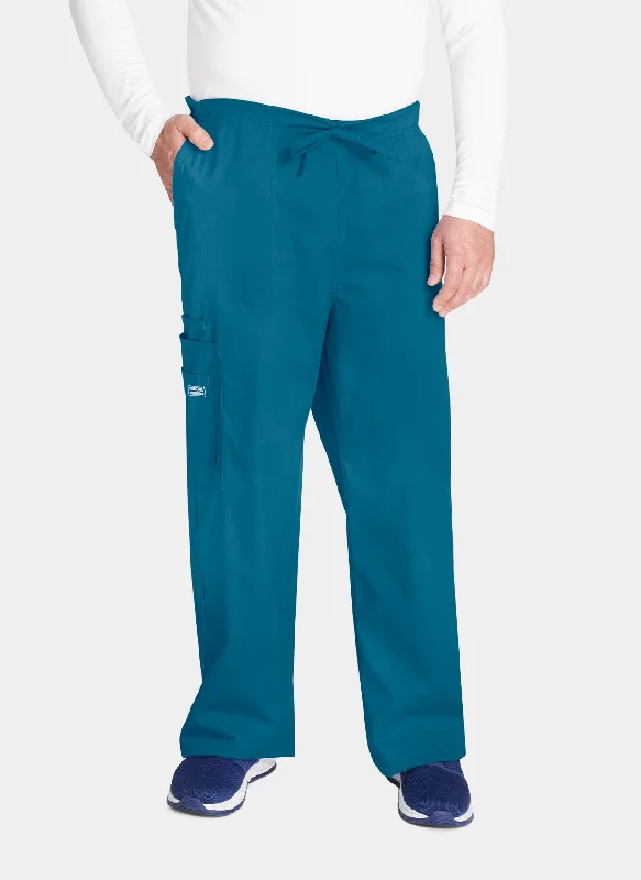 Cherokee Core Stretch Unisex Drawstring Cargo Scrub Trousers WWE4043 - Caribbean Trousers Vintage Classic