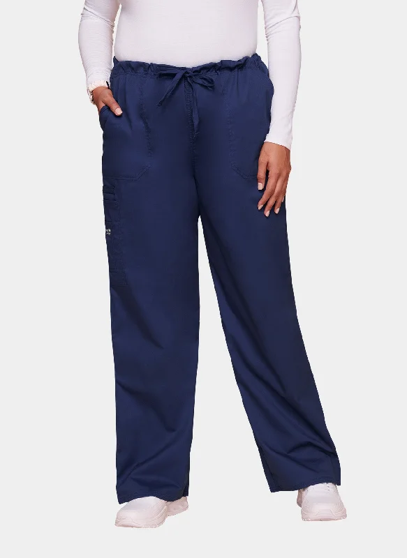 Cherokee Core Stretch Unisex Drawstring Cargo Scrub Trousers WWE4043 - Navy Trousers Favorite Customer