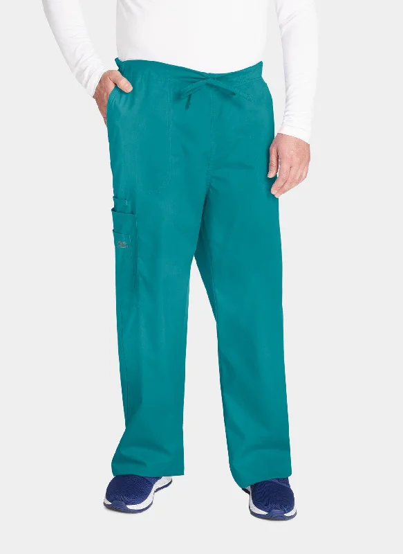 Cherokee Core Stretch Unisex Drawstring Cargo Scrub Trousers WWE4043 - Teal Trousers chic fashionable