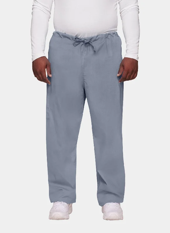 Cherokee Unisex Drawstring Scrub Trousers - Grey Trousers High Rise Slim Fit