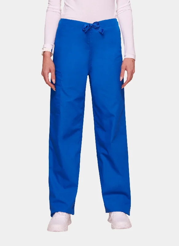 Cherokee Unisex Drawstring Scrub Trousers - Royal Trousers Cargo Utility