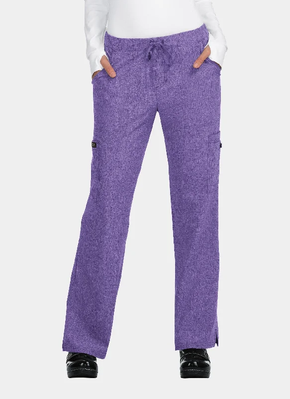 Koi Basics Holly Scrub Trousers - Heather Wisteria Trousers fashionable trendy