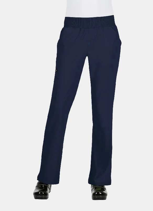 Koi Basics Laurie Scrub Trousers - Navy Trousers Elastic Waist Soft