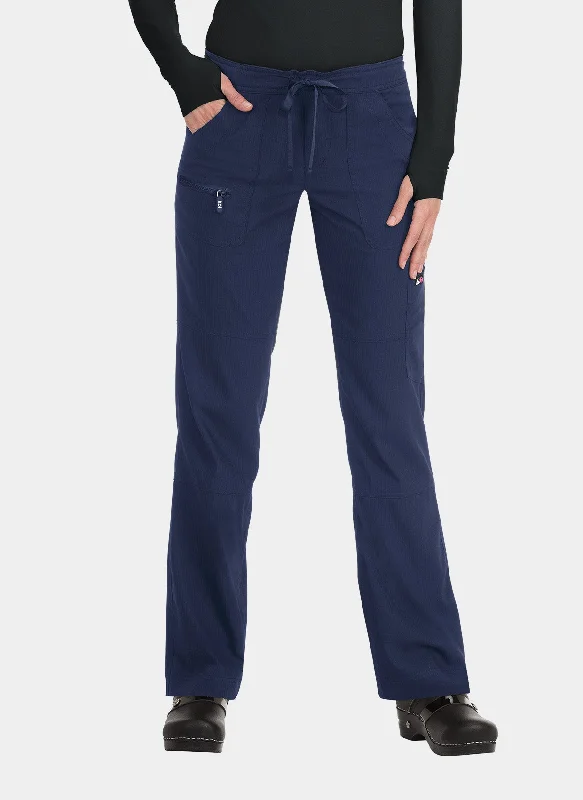 Koi Lite Peace Scrub Trousers - Navy Trousers Leather Faux